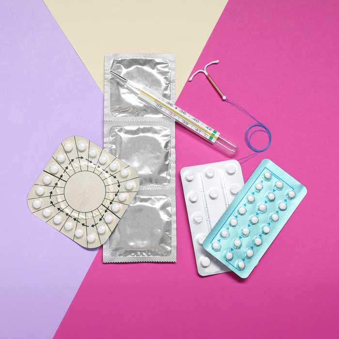 verschiedene Verhütungsmittel